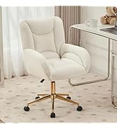 Amazon.com: FOXHUNTER Vanity Chair with Ergonomic Back & Wheels